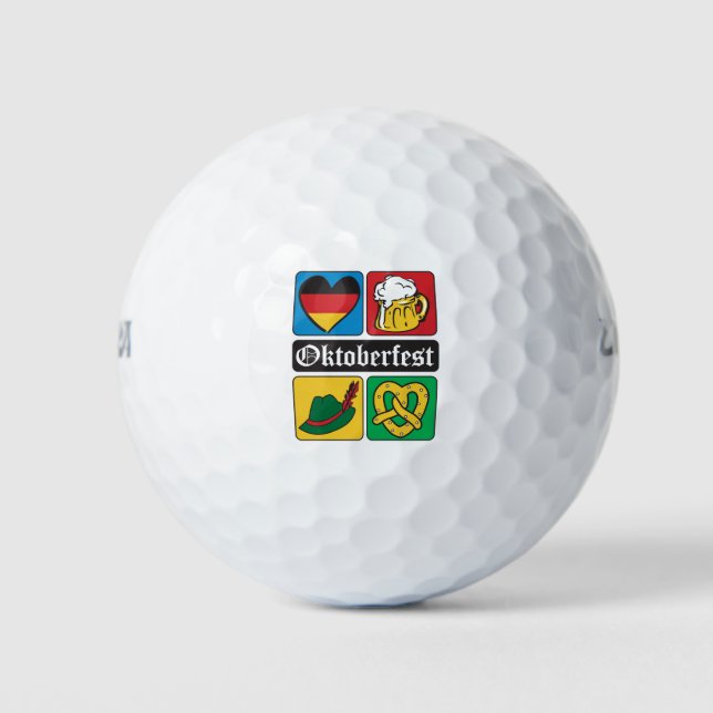 Balles De Golf Icônes de la fête de la bière (Devant)