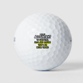 Balles De Golf Idées cadeaux de comptable amusant