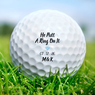 Balles De Golf Il a mis un anneau dessus Anniversaire de mariage