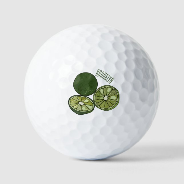 Balles De Golf Illustration de chaux Kaffir (Recto)