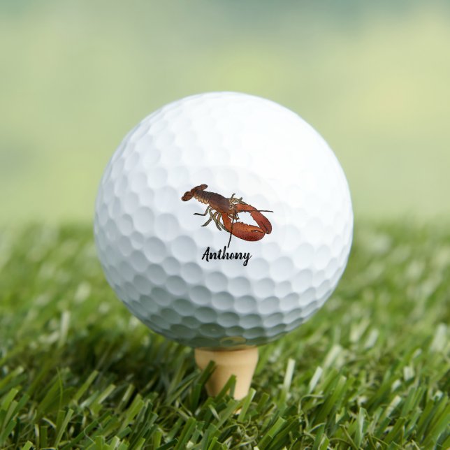 Balles De Golf Illustration de homard personnalisée (T-shirt Insitu)