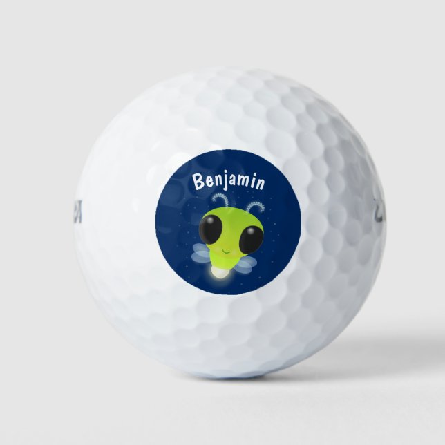 Balles De Golf Illustration de la luciole vert mou (Devant)