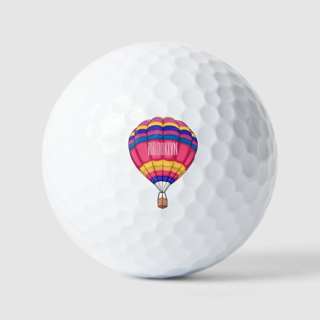 Balles De Golf Illustration de la montgolfière (Recto)