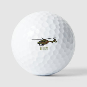 Balles De Golf Illustration de l'hélicoptère de l'armée