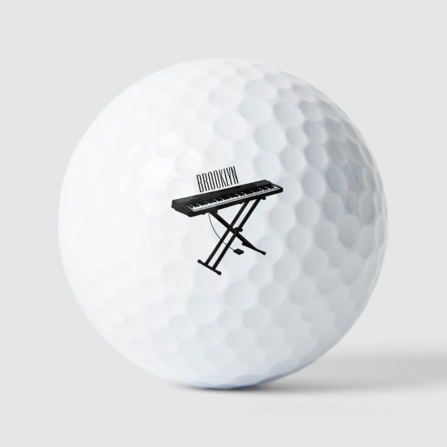 Balles De Golf Illustration de piano clavier (Recto)
