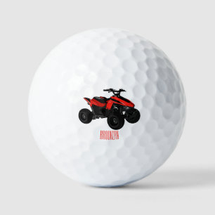 Balles De Golf Illustration de Quad bike atv
