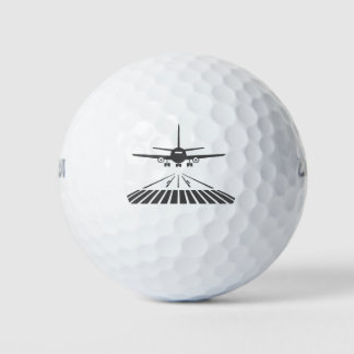 Balles De Golf Illustration du décollage de la piste par avion