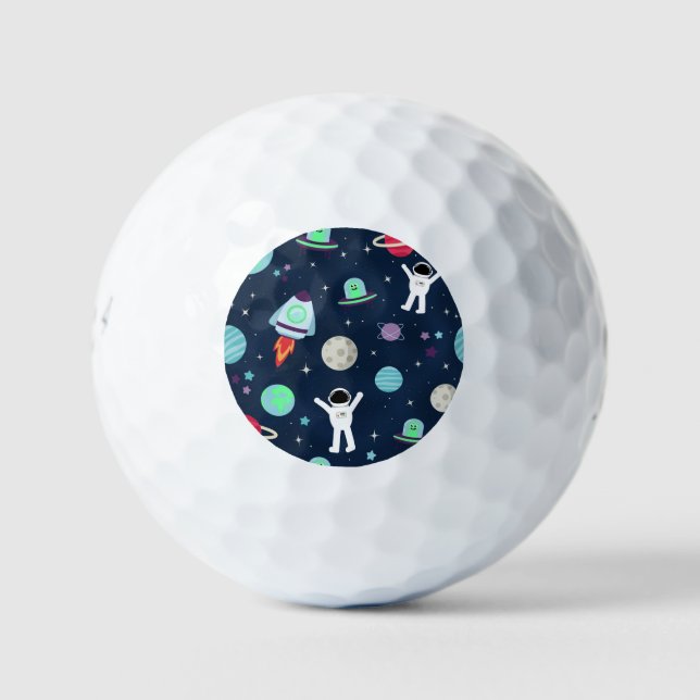 Balles De Golf Illustration du Motif spatial (Devant)