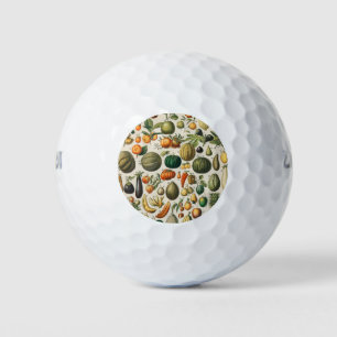 Balles De Golf Illustration scientifique végétale des fruits