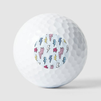 Balles De Golf Illustration vintage sans fil tonnerre