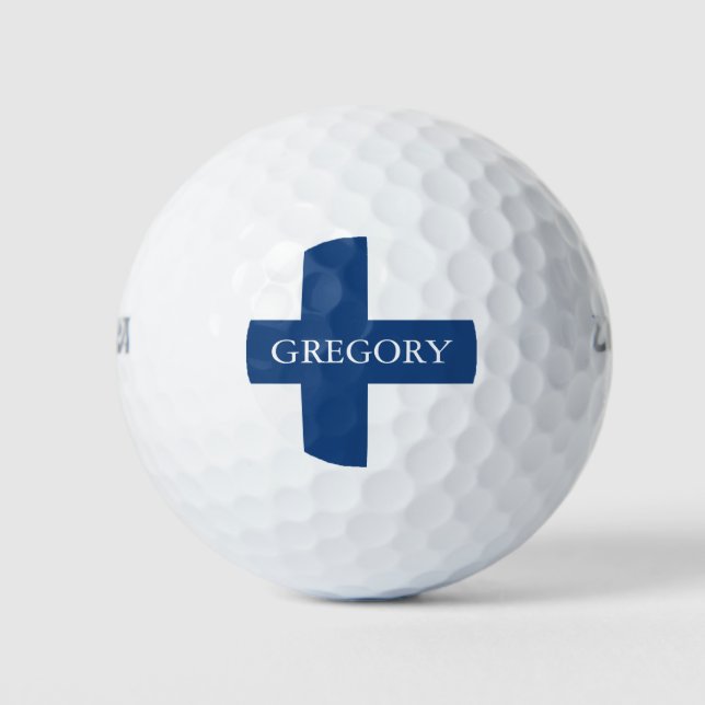 Balles De Golf Indicateur de finition avec nom personnalisé (Devant)