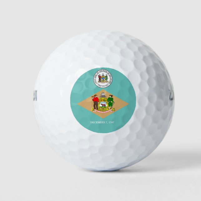 Balles De Golf Indicateur du Delaware (Devant)
