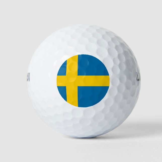 Balles De Golf Indicateur suédois (Suède) (Devant)