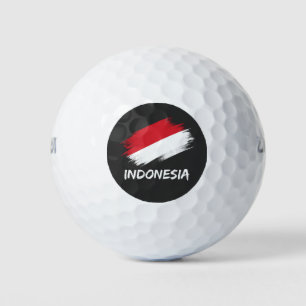 Balles De Golf Indonésie vintage : amateurs de sport du drapeau i