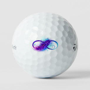 Balles De Golf Infinity with purple feather
