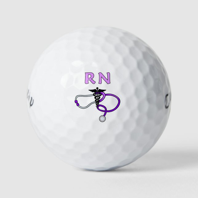 Balles De Golf Infirmière RN Stethoscope (Devant)