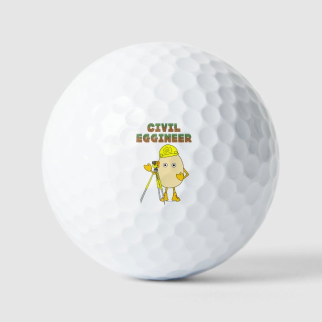 Balles De Golf Ingénieur ingénieur ingénieur civil (Recto)
