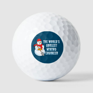 Balles De Golf Ingénieur minier le plus froid Snowman