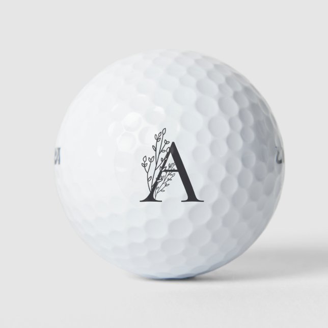 Balles De Golf Initial, Lettre, Personnalisé, Personnalisé, Cadea (Devant)
