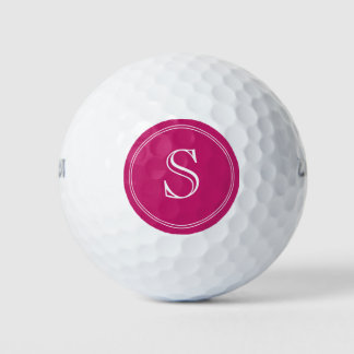 Balles De Golf Initiale et nom personnalisés modernes