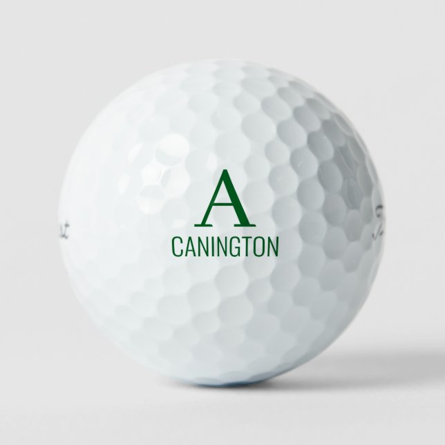 Balles De Golf Initiales et nom de famille II Titleist Pro V1 (Recto)