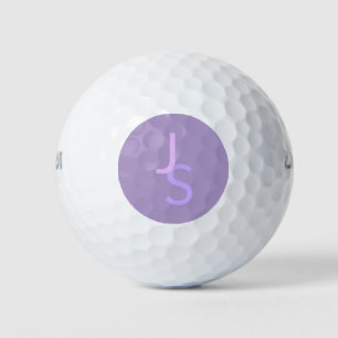 Balles De Golf Initiales monogrammes à chevauchement moderne   Po