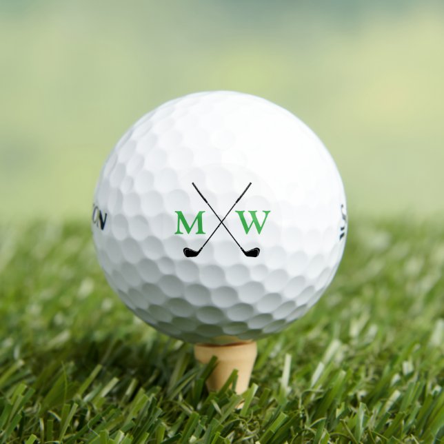 Balles De Golf Initiales simples et élégantes (T-shirt Insitu)