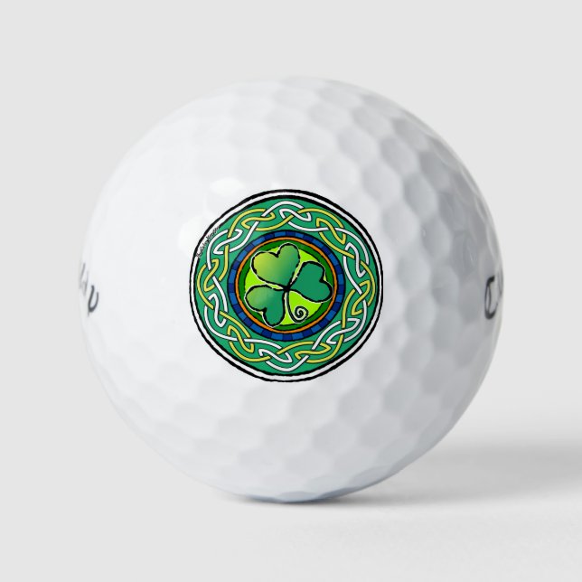 Balles De Golf Irish shamrock (Devant)