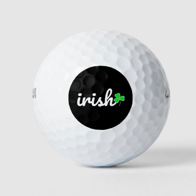 Balles De Golf Irish St.. Patrick's Day Lucky Shamrock (Devant)