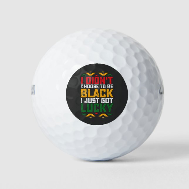 Balles De Golf J'ai pas choisi d'être Noir au 11 juin (Devant)
