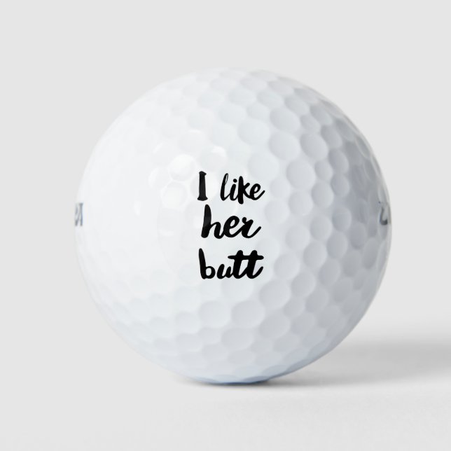 Balles De Golf J'aime son cul (Devant)
