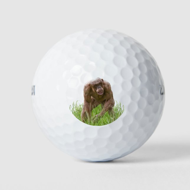 Balles De Golf Jambo Le Chimp Unique Sans Cheveux (Devant)