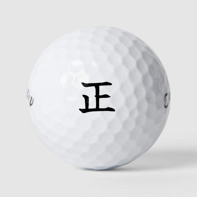 Balles De Golf Japanese KANJI "SEI" Golf ball  (Devant)