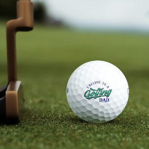 Balles De Golf J'appartiens à un Golfing Papa Nom Golf Balls