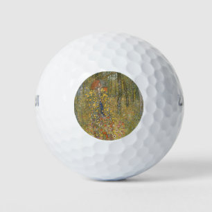 Balles De Golf Jardin agricole avec Crucifix (par Gustav Klimt)