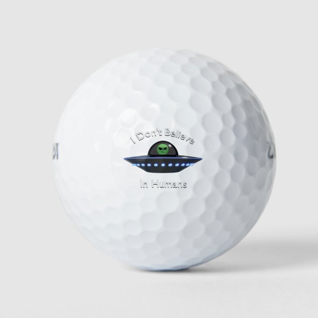 Balles De Golf Je ne crois pas aux humains (Devant)