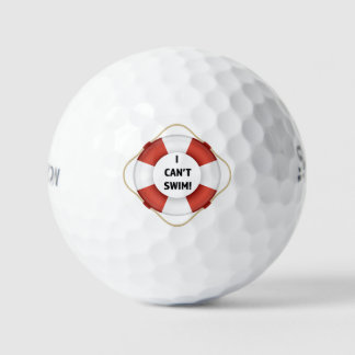 Balles De Golf Je ne sais pas nager