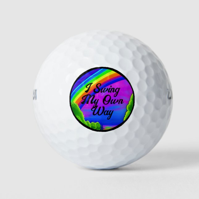 Balles De Golf Je Passe Mon Propre Chemin (Devant)