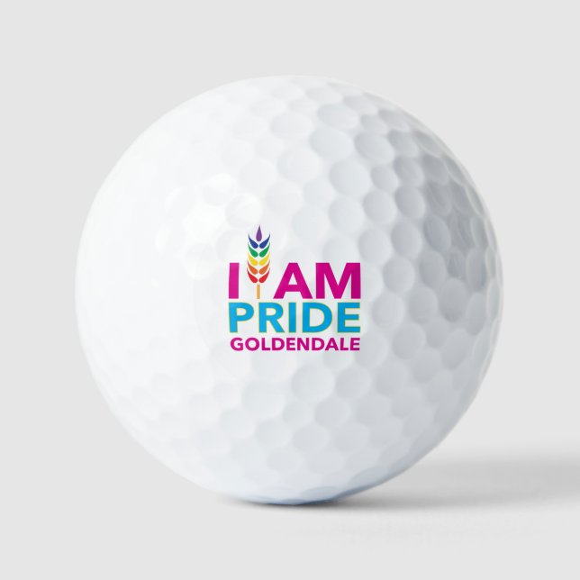 Balles De Golf JE SUIS FIER Goldendale Golf Balls (Recto)