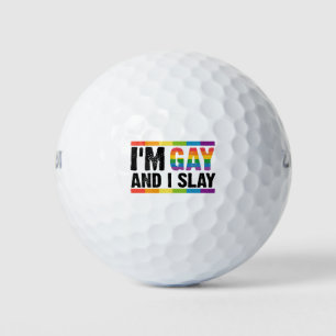 Balles De Golf Je suis gay et je déchire la fierté gay LGBTQ