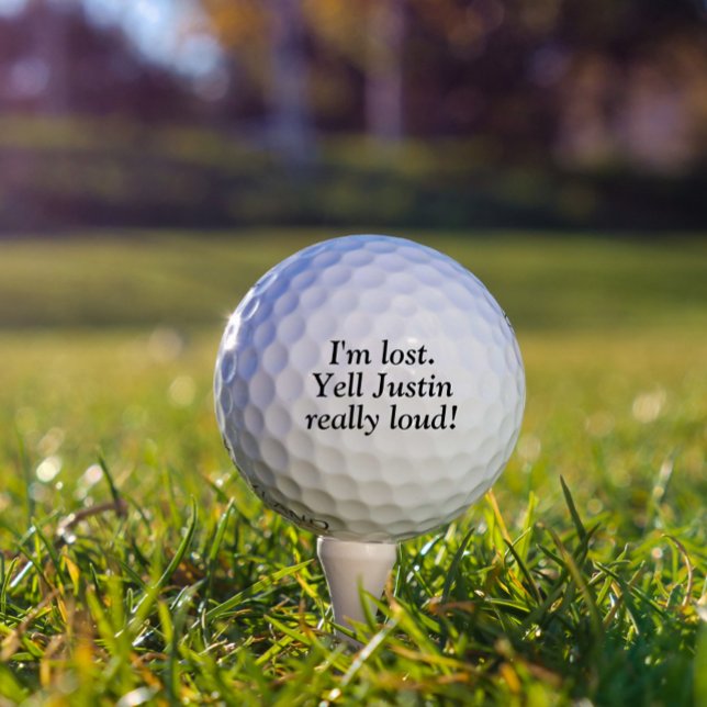 Balles De Golf Je suis Perdu Nom Personnalisé Custom Golf Ball (Créateur téléchargé)