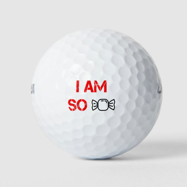 Balles De Golf Je suis si gentil (Devant)