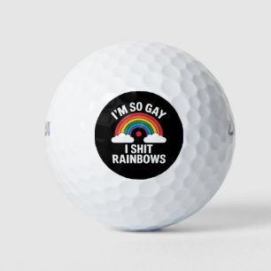 Balles De Golf Je suis tellement Gay Rainbows drôle allié de la f