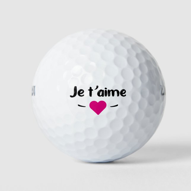 Balles De Golf Je t'aime (Devant)