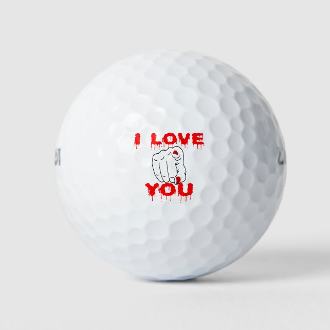 Balles De Golf Je T'Aime (Devant)