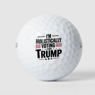 Balles De Golf Je vote de manière holistique pour Trump Election