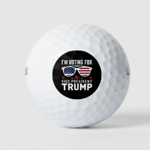 Balles De Golf Je vote pour l'élection du vice-président Trump 20