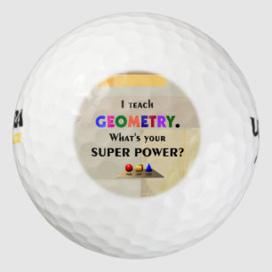 Balles De Golf J'enseigne la géométrie, la conception personnalis