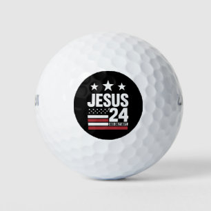 Balles De Golf Jésus Christ 2024 Président Élection USA Politique