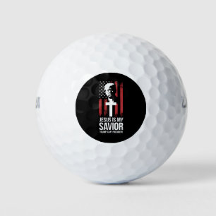 Balles De Golf Jésus est mon sauveur Trump est mon président Trum